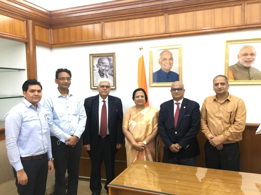 TEXPROCIL @ Meeting with Hon’ble Minister of State for Textiles, Ms Darshana Vikram Jardosh on 15th March, 2022