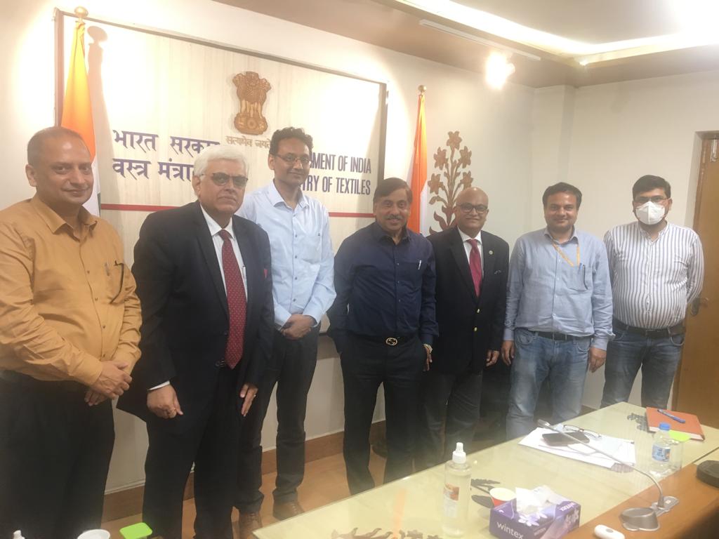 TEXPROCIL @ Meeting with Secretary Textiles, Shri Upendra Singh on 15th March, 2022