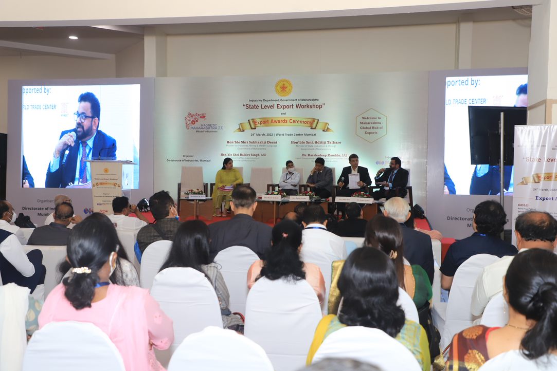 TEXPROCIL @ State level Export Workshop organised by Department of Industries, Govt. of Maharashtra on 24th March 2022 at World Trade Center, Mumbai
