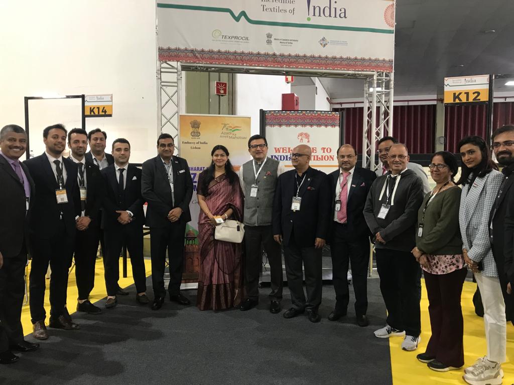 Inauguration of the India Pavilion by the Ambassador of India to Portugal HE Mr Manish Chauhan at the Intertex Fair, Porto organised between 2nd to 4th June 2022