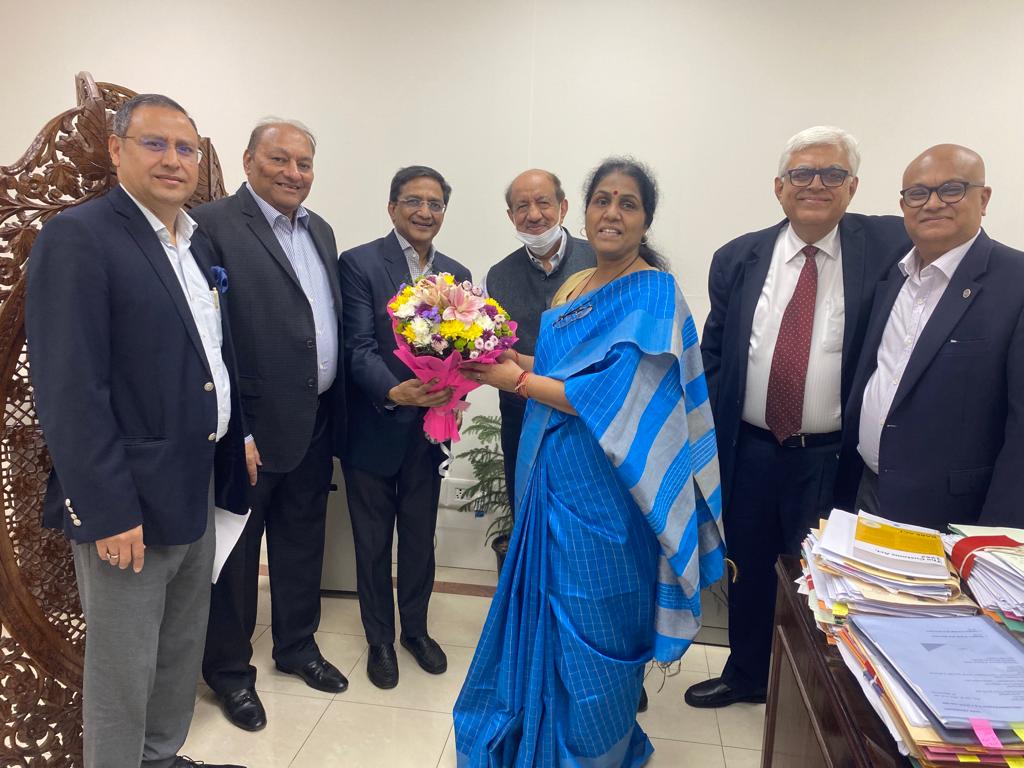 TEXPROCIL Delegation meets Ms. Kapil Chaudhary, Joint Secretary, Drawback at her office in Delhi on November 7, 2022