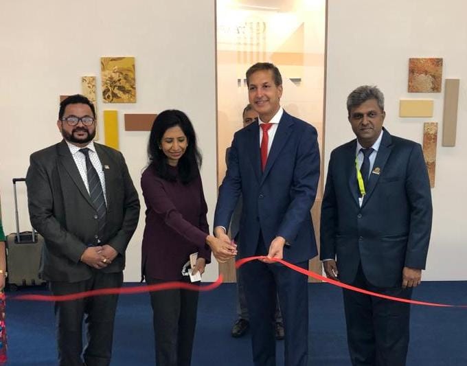 Texprocil Brand India Pavillion at Heimtextil 2023, Frankfurt Germany being inaugurated by Shri Vinod Kumar, Consul (Com) on 10th January 2023