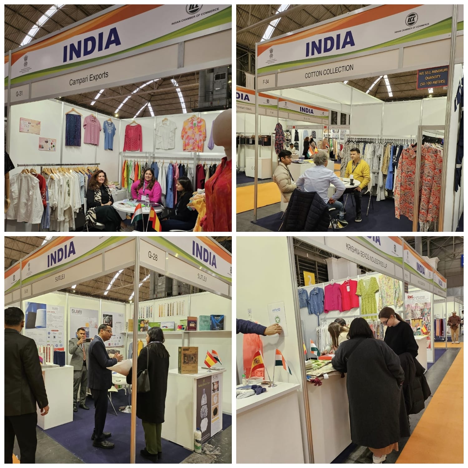 Indian delegation participating in the 5th edition of Barcleona Textile Expo Spain, held from 16-18 January 2024
