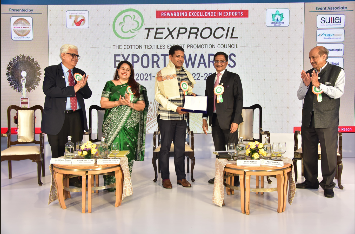 Shri Santosh Sarangi, DGFT at Texprocil Export Award Function held at Mumbai on 7th May, 2024