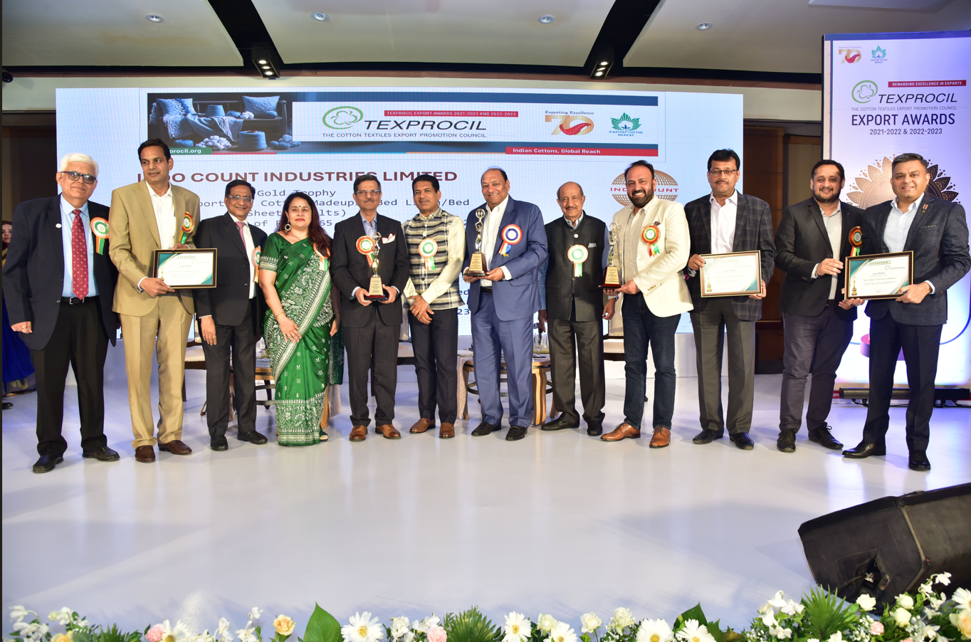 Texprocil Export Award Function for the year 2021-22 and 2022-23 at Hotel Taj President, Mumbai on 7th May, 2024