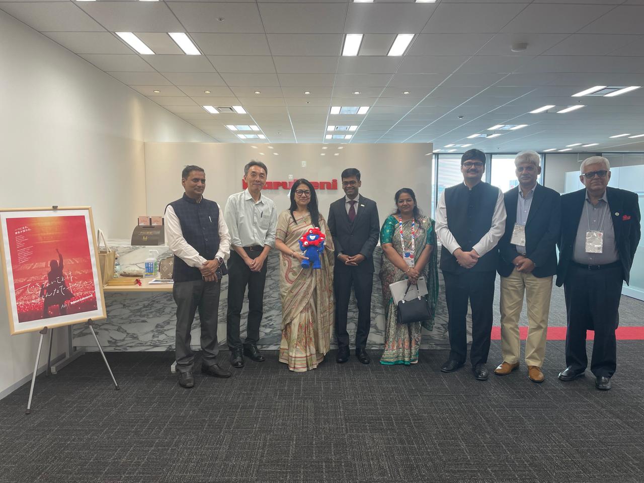 A high level Textile Delegation led by Ms Shubhra, Trade Advisor, Ministry of Textiles at the office of Marubeni in Tokyo. 