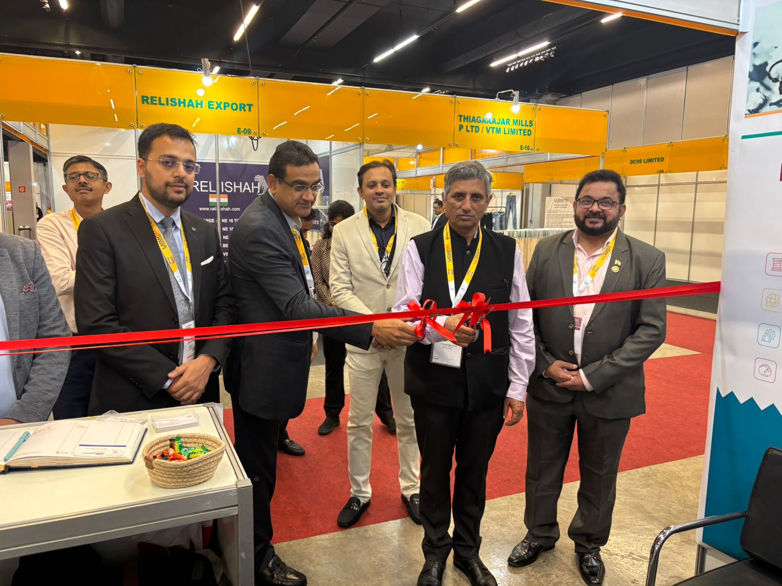 Consul General Hansraj Singh Verma inaugurated the India Pavilion at Brazil Yarn & Fabric Sourcing Show (LATAMTEX) in São Paulo being held from 17-19 November 2025 and interacted with the Indian companies led by Shri Rajesh Satam, JD, TEXPROCIL