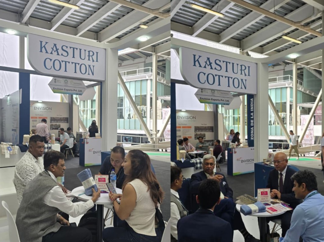 TEXPROCIL at Colombiatex, 27–29 January 2026 promoting products made from Kasturi Cotton to Colombian buyers.